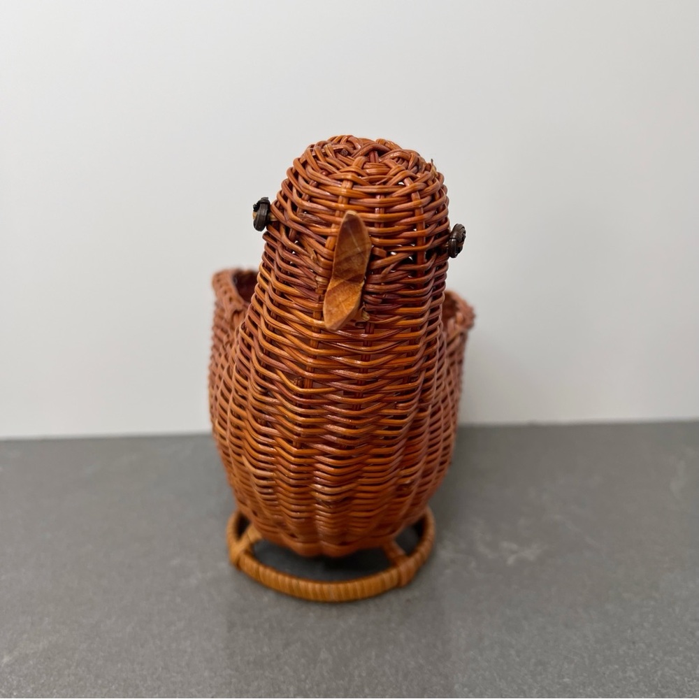 Vintage Avon chicken chick menagerie wicket basket with original box - Picture 6 of 8